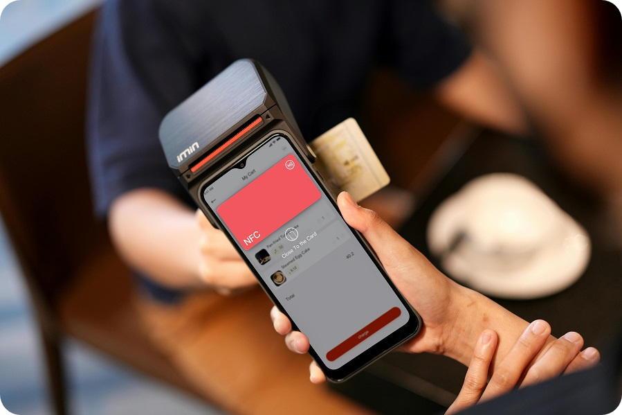 Phone showing payment app