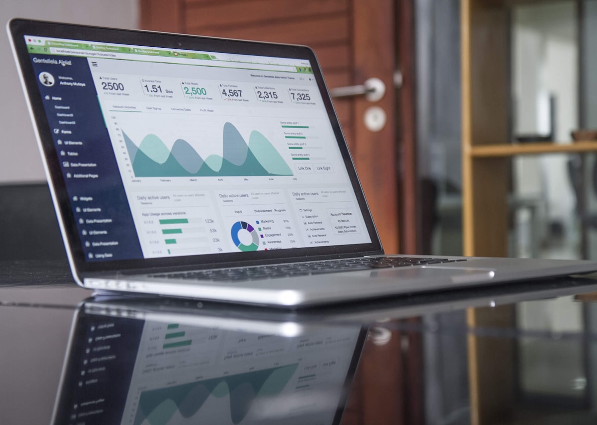 Digital marketing analytics dashboard